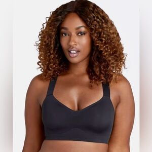 LN Bali Black Comfort Revolution Easy Lite Racerback Wireless Bra 2XL